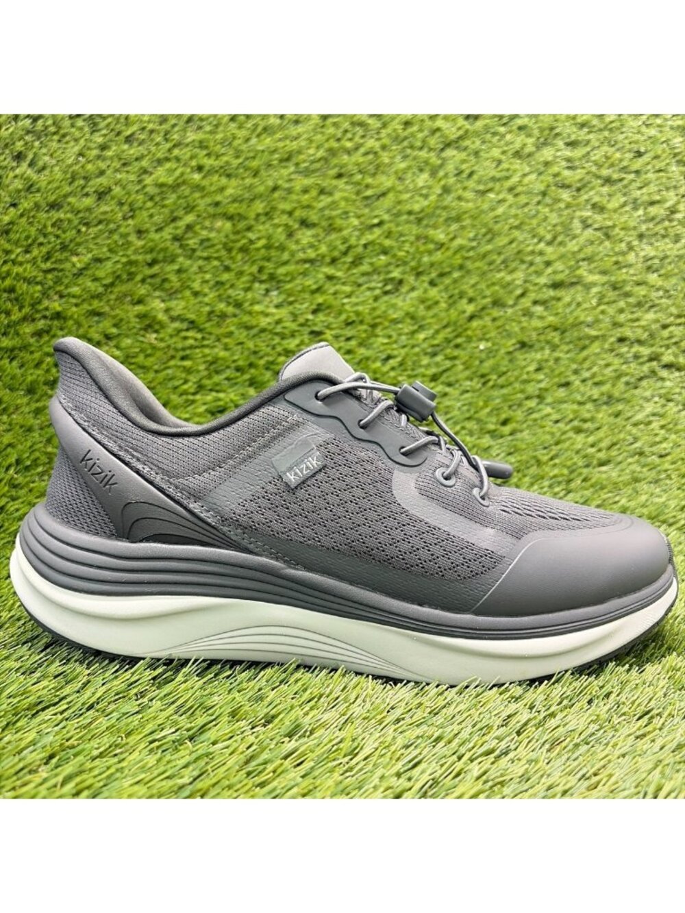 Kizik London Mens Size 10 Castlerock Gray Athletic Running Shoes Sneakers